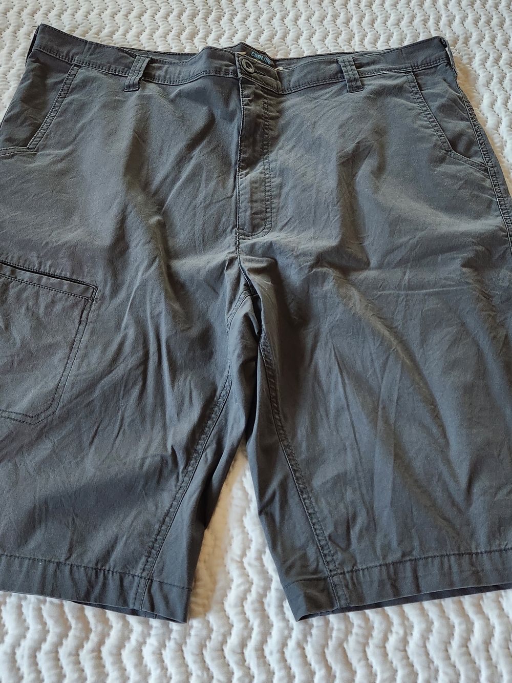 Dickies Men's Charcoal Flat-Front Utility Shorts Size 42